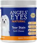 Angels’ Eyes Natural Tear Stain Prevention Soft Chews for Dogs | 120 ct Chicken Flavor| for All Breeds | No Wheat No Corn | Daily Supplement | Proprietary Formula