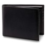 Bosca Nappa Vitello Collection - Credit Wallet w/ID Passcase Wallet Black Leather