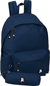 Julian Ross JR3007 Blu Navy Zaino Con Astuccio Scuola Media, Elementare e Superiore per Bambini e Ragazzi, 41 Centimetri, 24L, Poliestere Impermeabile, Tempo Libero, Borsa Viaggio