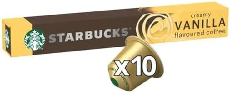 Starbucks By Nespresso Creamy Vanilla Flavoured Coffee Blonde 10 Pods, 51G, Capsule - 0.07 Kg