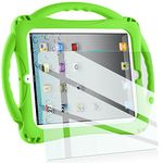 TopEsct Kids case for iPad 2 3 4 with Tempered Glass Screen Protector and Strap Silicone Shockproof Case for Apple iPad 2nd Generation,iPad 3rd Generation,iPad 4th Generation (Green)