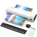 OidoZac Laminator, 9-Inch Letter Size Laminator Machine with 15 Laminating Pouches for Small Desktop, 4 in 1 Never Jam Thermal Laminator with Trimmer Corner Rounder for Office School Business Home