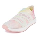 Juicy Couture Slip-On Women's Fashion Sneakers - Casual Shoes for Tennis and Everyday Walking, Annouce White Tie Dye, 8.5