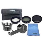 Ultimaxx 7PC Filter Kit for Phantom 3 4K, Advanced, Professional, Standard. Includes UV Filter + CPL Filter + Variable ND2-400 Filter + Rose Petal Lens Hood + Lens Cap/Gimbal Stabilizer + More