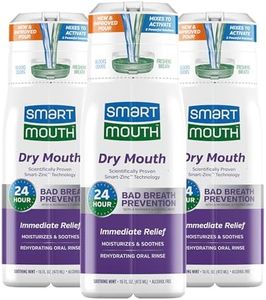 SmartMouth Activated Dry Mouth Mouthwash, Dry Mouth and Bad Breath Relief, Mint, 16 fl oz, 3 Pack