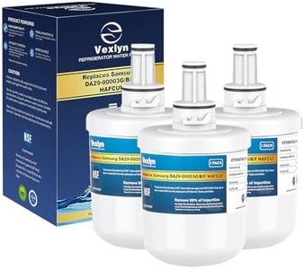 DA29-00003G Fridge Water Filter Compatible with Samsung* DA29-00003B DA29-00003A,Aqua-Pure Plus DA29-00003D DA29-00003F DA97-06317A,WSS-1 WFC2201 HDX FMS-1 RWF1100A Refrigerator Water Filter,Pack of 3