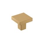 Amerock | Cabinet Knob | Champagne Bronze | 1-3/16 inch (30 mm) Length | Monument | 1 Pack | Drawer Knob | Cabinet Hardware