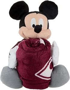 Northwest The Company NCAA Texas A&M Aggies Character Hugger Pillow & Silk Touch Throw Blanket Set, 40" x 50", Mickey Mouse