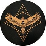 Turntable Slipmat - Specially Designed Cork - Cork mat Geometric Eagle , Cork