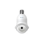 HIFOCUS 3MP Outdoor PT WiFi Bulb Camera|Easy instalaltion in Holder|Smart Dual Light|Two Way Audio|Wireless Connection| Pan & Tilt Security Camera|IP65