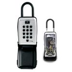 MASTER LOCK Portable Push Button Key Safe with Shackle, Medium 175 x 79 x 52 mm, Outdoor, for Home Office Industries Vehicles