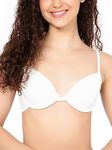 Clovia Women's Padded Underwired Demi Cup Bra (BR2377Q18_White_38B)