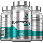 Spermidine PRO (99% Purity Elite Grade) Pure Spermdine 100X Potency vs Wheat Germ Spermidine Supplements, Enhanced with Zinc +Vitamin B1, Spermidine Supplements 10mg 60 Vegan Spermidine Capsules