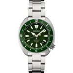 SEIKO Mens Green Dial Silver Band Stainless Steel Automatic Watch - SRPH15, Automatic Watch