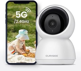 CURISEE 2K Pet Camera Indoor Security Camera Baby Camera Dog Camera Smart Camera with Phone App 2.4GHz/5G WiFi Camera360°Pan & 90° Tilt, 2-Way Audio, Night Vision AI Motion Detection and Tracking