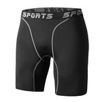 Sillictor Compression Shorts Men Anti Chafing Running Underwear Men Gym Shorts Breathable Tight Mens Sports Boxers for Cycling Workout Football,Moisture Wicking Muscle Support 3325 Black M