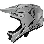 7 iDP M1 MTB Mountain Bike Full Face Lightweight Vented Bicycle Helmet (Grey, L)