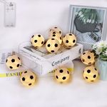 Zercart Football String Lights Football Decor String Lights 1.5M Battery Operated LED Football String Lights for Christmas Bedroom Birthday Party Football Fans and World Cup Deco