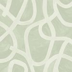 Holden Linear Swirl Wallpaper - Modern Wallpaper for Living Room, Bedroom, Fireplace - Decorative Luxury Wall Paper with Abstract Swirls & Brushstroke Style Finish (Sage Green)