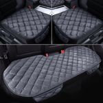 ASNAT Car Seat Cover for Mini One Countryman F60/Cooper S R58/Cooper SD R58/Hatch, Set Warm Plush Foam Car Seat Covers Plush Cushion Non-slip Pad Mat Protector,B-3PCS(2Front+1Rear)