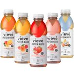 Vieve Protein Water 10x500ml - Mixed Variety Flavour Pack 20g Protein, Sugar Free, Fat Free & Dairy Free A Ready to Drink Alternative to Protein Powders & Shakes 10 Pack (2 per Flavour)