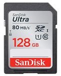 SanDisk Ultra 128 GB SDXC Class 10 Memory Card up to 80 Mbps