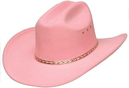 Child Faux Felt Cowboy Hat Pink