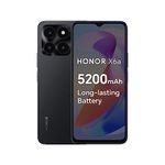 HONOR X6a Mobile Phone Unlocked, 6.5-Inch 90Hz Fullview Display, 4GB+128GB, 5200 mAh Long-lasting Battery, 50MP Triple Camera, Android 13(2 Year Warranty), Midnight Black