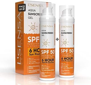 L'SENSA Sunscreen SPF 50 P+++, (Pack of 2) 6hr Sun Protection & Waterproof, Made with Korean Technology, Free from Oxybenzone, For Oily, Sensitive & Ace Prone Skin, Make-Up Friendly For Women & Men