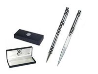 Men's Black Lattice Pen & Letter Opener Set - Charles Rennie Mackintosh design