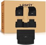 LASFIT Floor Mats & Cargo Mat Fit for Nissan Rogue 2021-2025 (Not Fit Rogue Sport), All Weather TPE Custom Fit Easy Clean Odorless Floor Liners for Rogue S/SV/SL/Platinum Car Mats & Trunk Mats