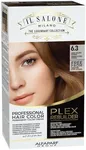 Il Salone Milano Plex Rebuilder Permanent Hair Color Cream - 6.3 Dark Golden Blonde Professional Hair Dye Kit for a Natural Gloss & Glaze - Paraffin, Paraben, and Alcohol Free