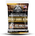 Pit Boss 100% All-Natural Hardwood Whiskey Barrel Blend BBQ Grilling Pellets, 20 Pound Bag Brown