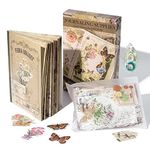 JOYCHOIC Vintage Journaling Kit for Beginners, 301 Pcs Scrapbooking Material Junk Journal Supplies, Scrapbook Paper Aesthetic Stickers Ephemera, Arts Crafts Bullet Journals Set Embellishments