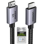 UGREEN HDMI 2.1 Cable Certified 10K 8K 4K 1440P@240/165/120Hz eARC HDR Dolby Vision Atmos HDCP 2.3 48Gbps Ultra High Speed Compatible with PS5 Xbox Series X/S Laptop TV Soundbar Game Monitor PC(1M)