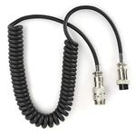 PUSOKEI Hand Microphone DIN Cable, 1.5m/4.9ft Extension 8‑Pins Audio System Microphone Signal Line, for Yaesu 8-Pin Microphones