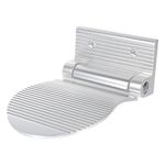 Minkissy Shower Foot Shaving Shelf Shower Foot Rest for Shaving Legs Aluminum Metal Shaving Heavy Duty Foldable Foot Rest Step for Women Back Pain Sufferers Silver Shower Shaving Leg Aid