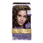 L’Oréal Paris Excellence Crème Permanent Hair Color, 4UA Ultra Ash Dark Brown, 100% Grey Coverage, Hair Dye, 1 EA (Packaging May Vary)