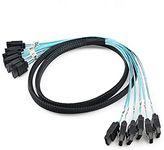 CABLEDECONN High Speed 6Gbps 6pcs/Set Sata Cable SAS Cable for Server 0.5m