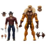 Marvel Legends Series Marvel's Logan vs Sabretooth, Wolverine 50th Anniversary Comics Collectible 6-Inch Scale Action Figure 2-Pack