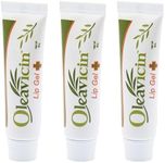 Oleavicin Lip Gel – Natural Cold Sore & Fever Blister Treatment with Organic Olive Leaf – Fast-Acting Relief – 1.3oz (3.8) – 3 Pack