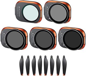 K&F Concept Upgrade Version Bright Day ND/PL, UV Filters Kit (5 Pack) Compatible with Mavic Mini 3 Pro (UV, ND8/PL, ND16/PL, ND32/PL, ND64/PL) with Propellers