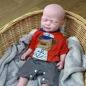 COSDOLL Reborn Baby Dolls Boy 45cm - Full Silicone Lifelike Baby Doll for Girls, Women, Doll Collectors, Christmas Birthday Gifts