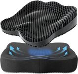 Cooling Seat Cushion, Thickened Big Gel Seat Cushion for Long Sitting, Support for Sciatica & Back Pain Relief, Breathable Chair Seat Pads Cushion