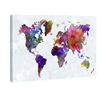 Wieco Art World Map Posters