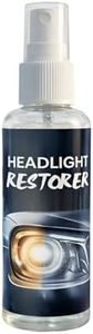 Car Headlight Restorer Liquid 100ml | Head Lamp Cleaning Spray for Clear and Bright Look | Simple Use Vehicle Care Product (Pack of 1)