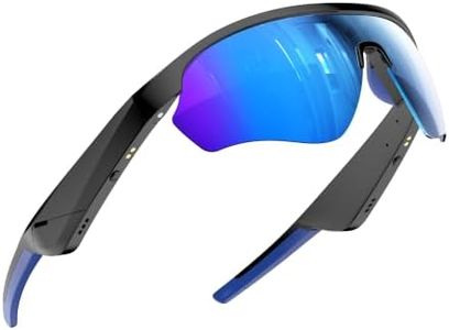 JISPOORT Smart Bluetooth 5.4 Sunglasses, Blue