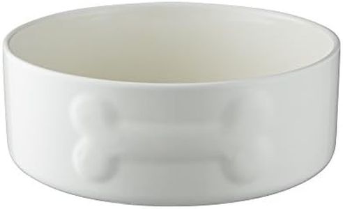 Mason Cash Colour Mix Dog Bowl, Cream, 20 cm