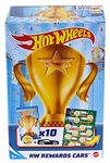 Hot Wheels GWN97 Rewards Car Pack of 10 Individually Wrapped 1:64 Scale Die-Cast Vehicles in Opaque Bags with Gold Stickers, for Kids 3 Years Old & Up, Multicolor, 3.81 cm*8.89 cm*3.81 cm