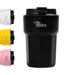 Otto Koning Coffee Cup Travel Mug 350ML, Insulated Coffee Cup with Leakproof Lid, Reusable Coffee Cups for Travel, Stainless Steel Coffee Mug for Hot and Cold Coffee, Water and Tea (Black 350ml/12oz)